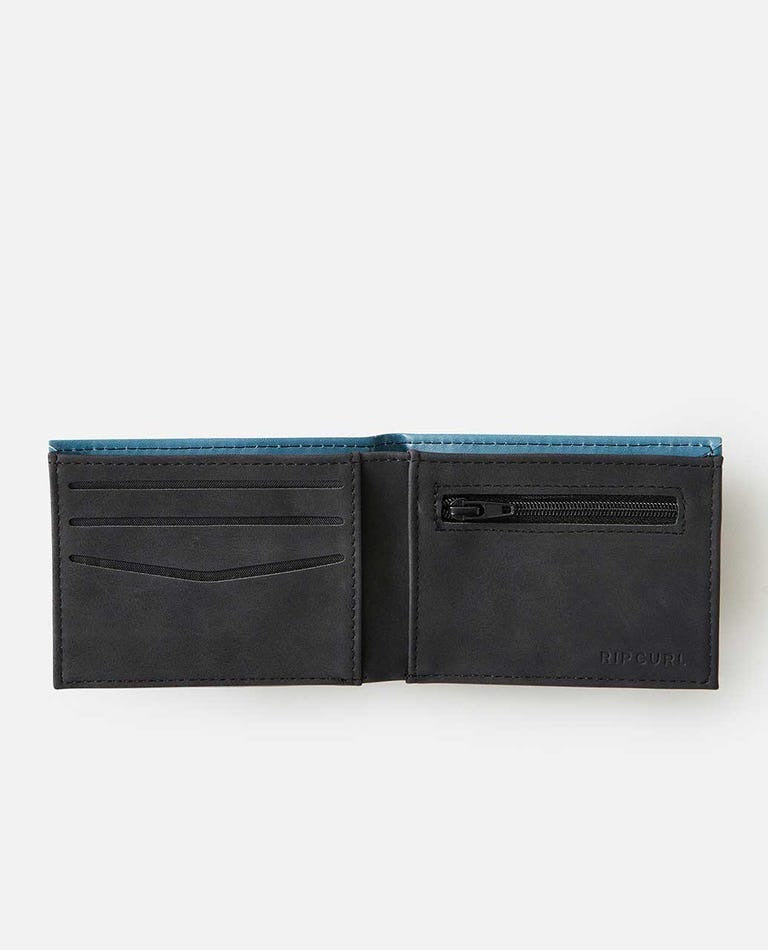Ripcurl Combo PU Slim Wallet Black Green Multi