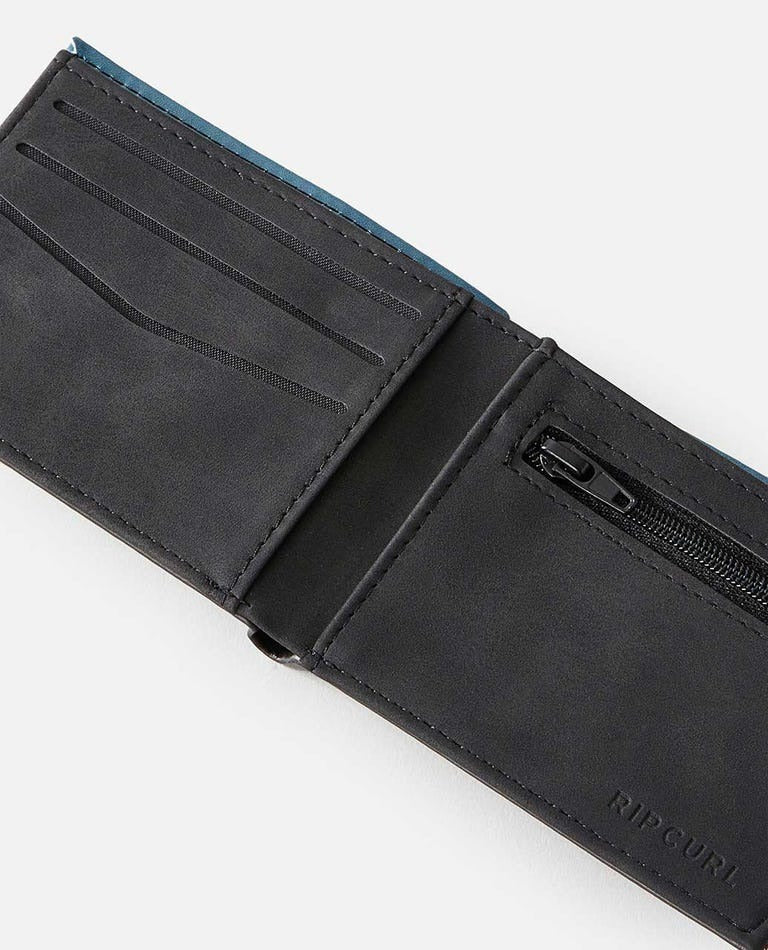 Ripcurl Combo PU Slim Wallet Black Green Multi