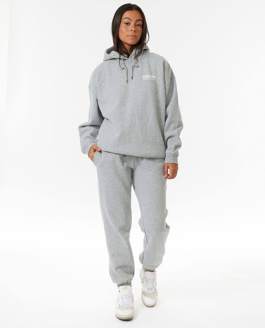 Rip Curl Surf Puff Heritage Hood Mid Grey