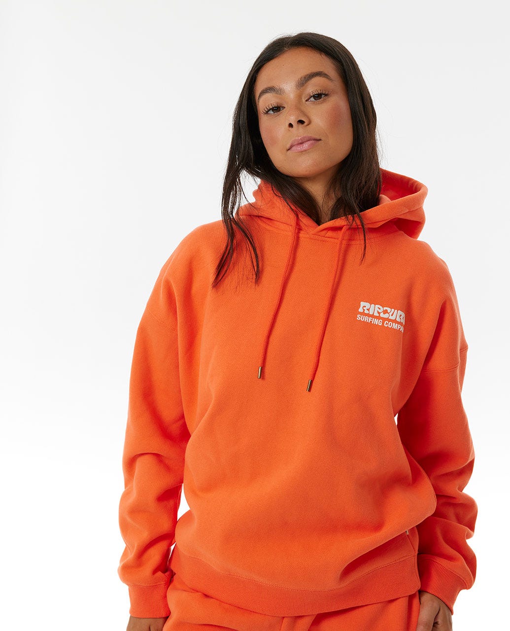 Rip Curl Surf Puff Heritage Hood Bright Orange