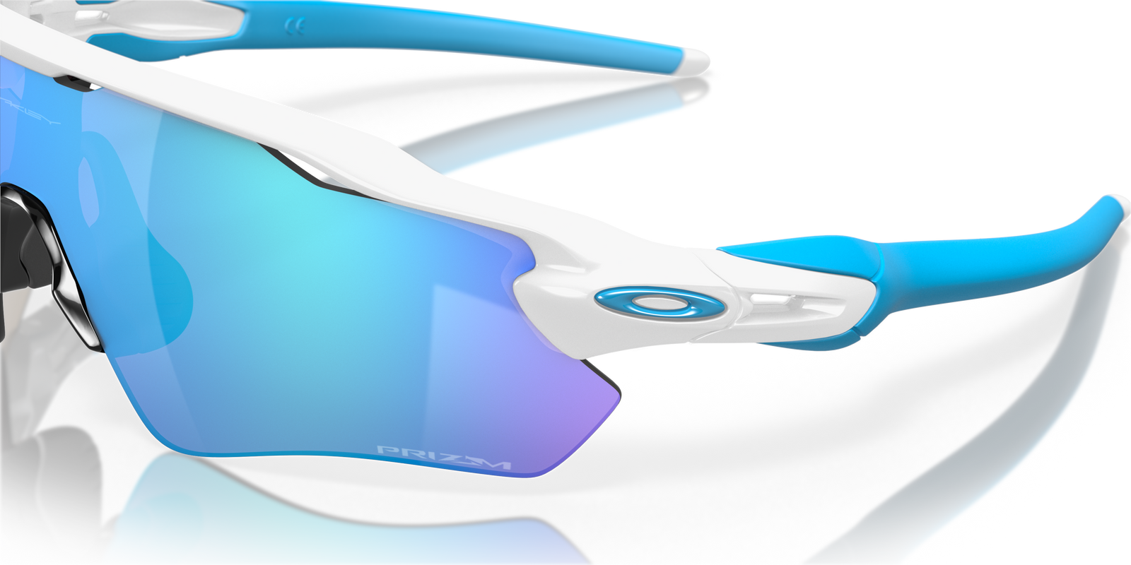 Radar EV Path Sunglasses Polished White - Prizm Sapphire Lens