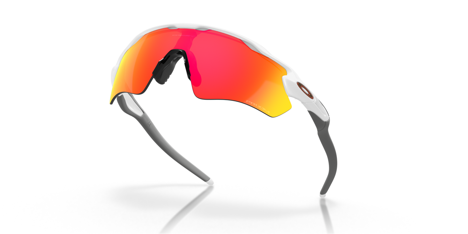 Radar EV Path Team Colors Sunglasses Polished White - Prizm Ruby Lens