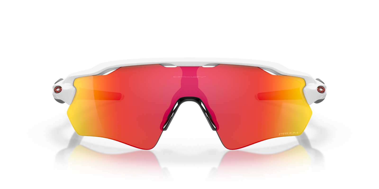 Radar EV Path Team Colors Sunglasses Polished White - Prizm Ruby Lens