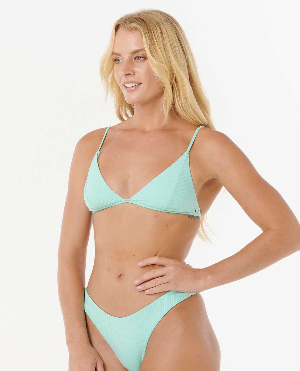 Premium Surf Banded Fixed Triangle Bikini Top