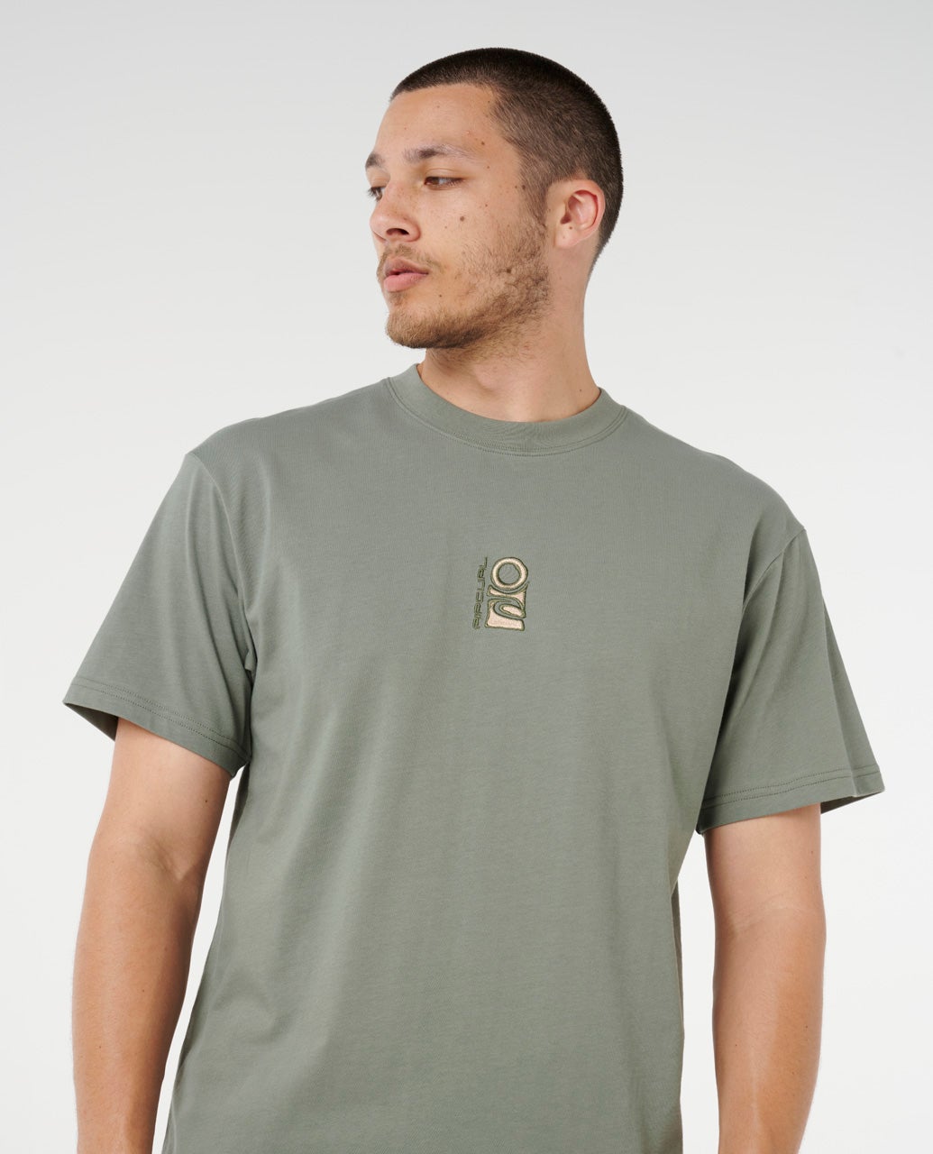 Search Stack Embroid Tee