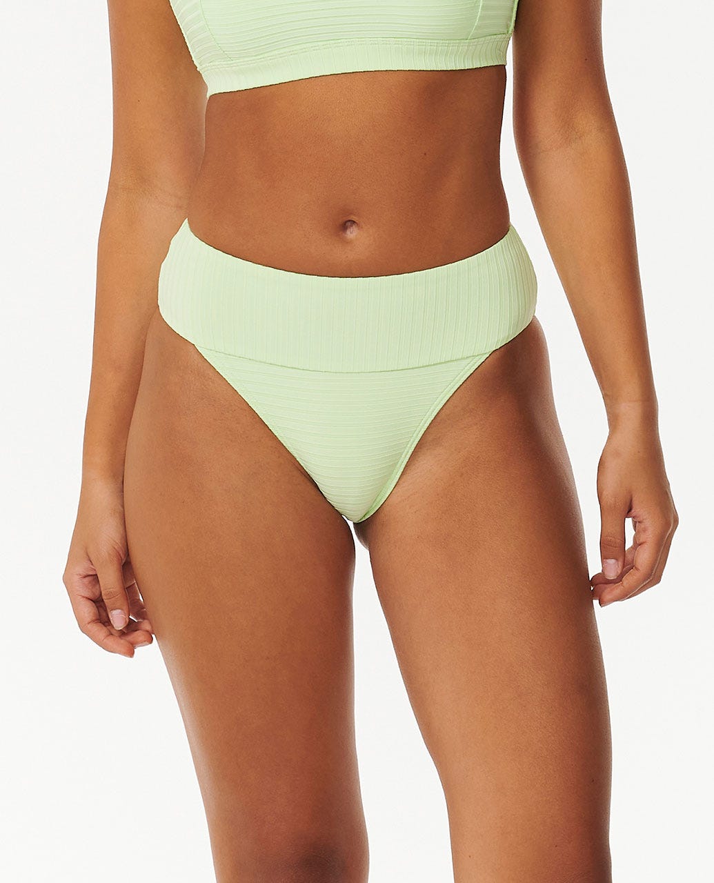 Premium Surf High Waist Cheeky Coverage Bikini Bottoms