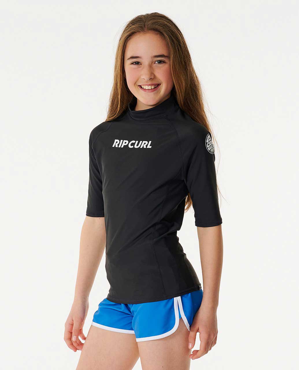 Classic Surf Short Sleeve Rash Vest - Girls (8-16 years)