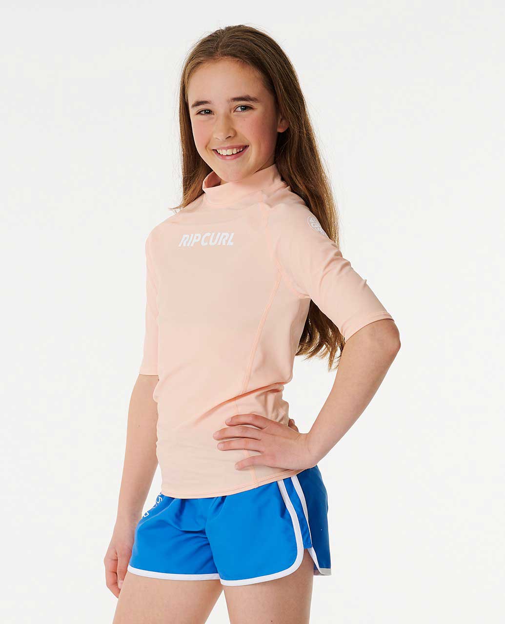 Classic Surf Short Sleeve Rash Vest - Girls (8-16 years)