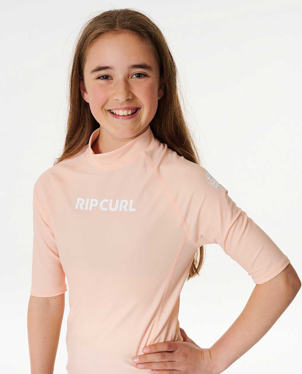 Classic Surf Short Sleeve Rash Vest - Girls (8-16 years)