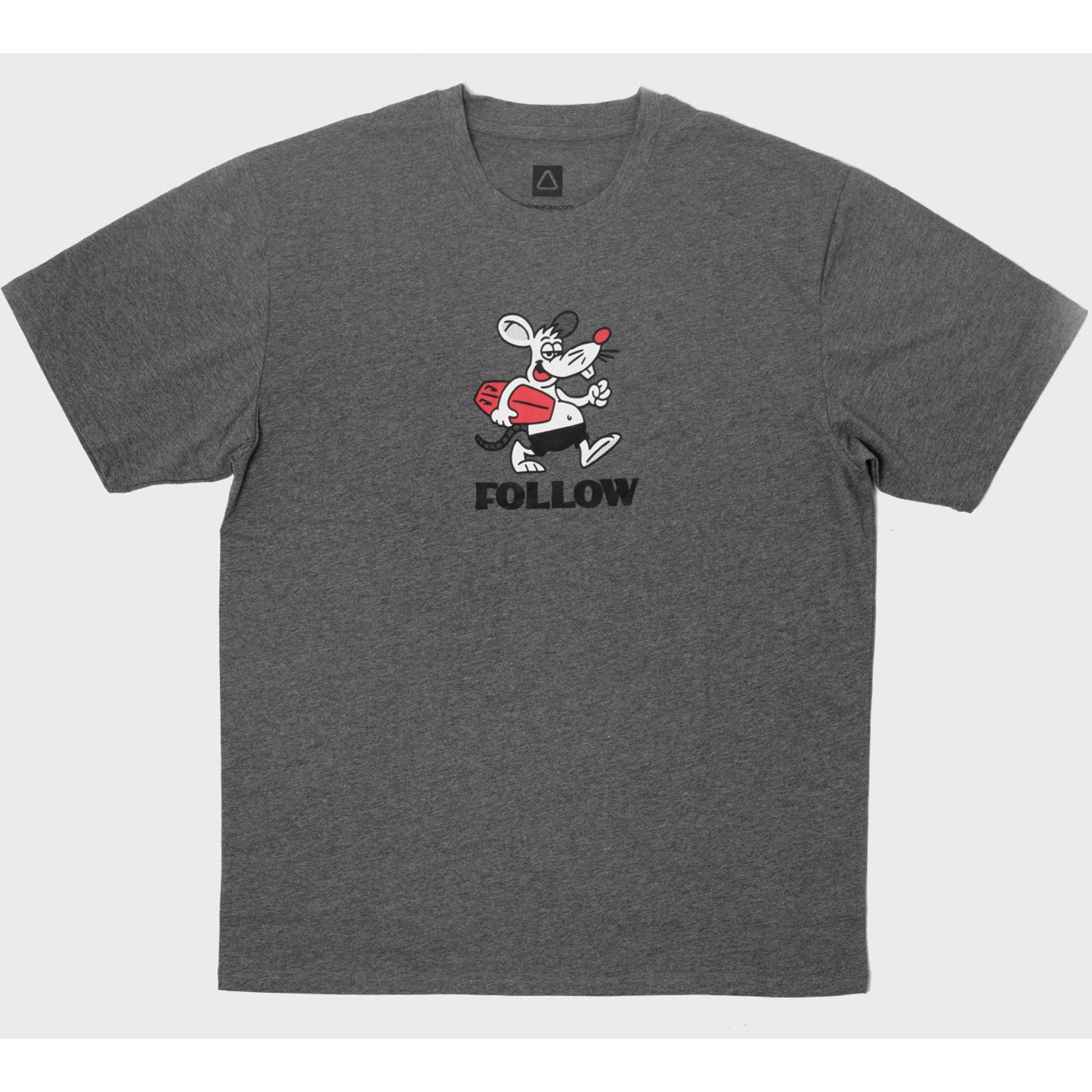 Follow Never You Mind Tee Grey Heather