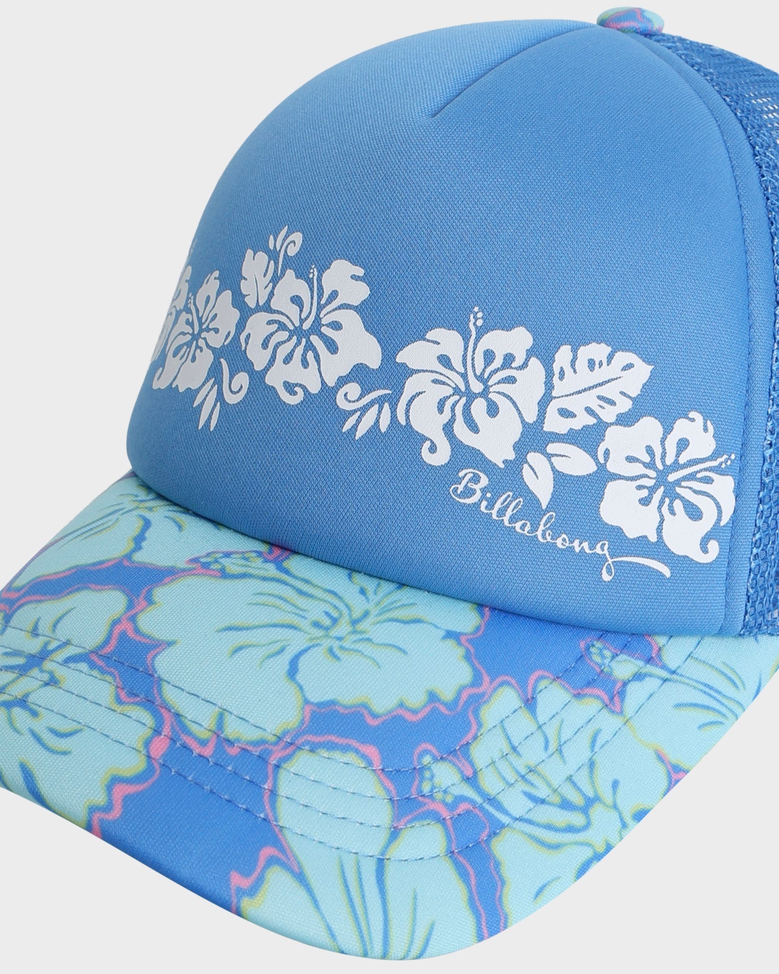 Girls 6-14 Happy Hibiscus Trucker Cap