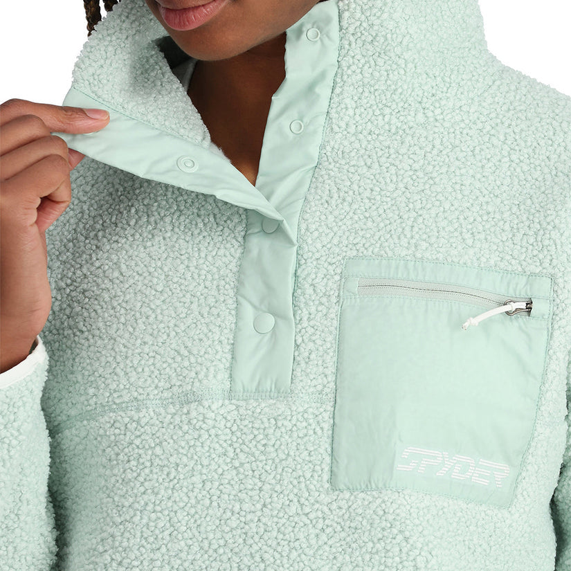 Womens Cloud Pullover Fleece Jacket
