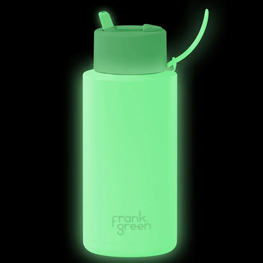 Ceramic 34oz w/ Flip Straw Insulated Water Bottle