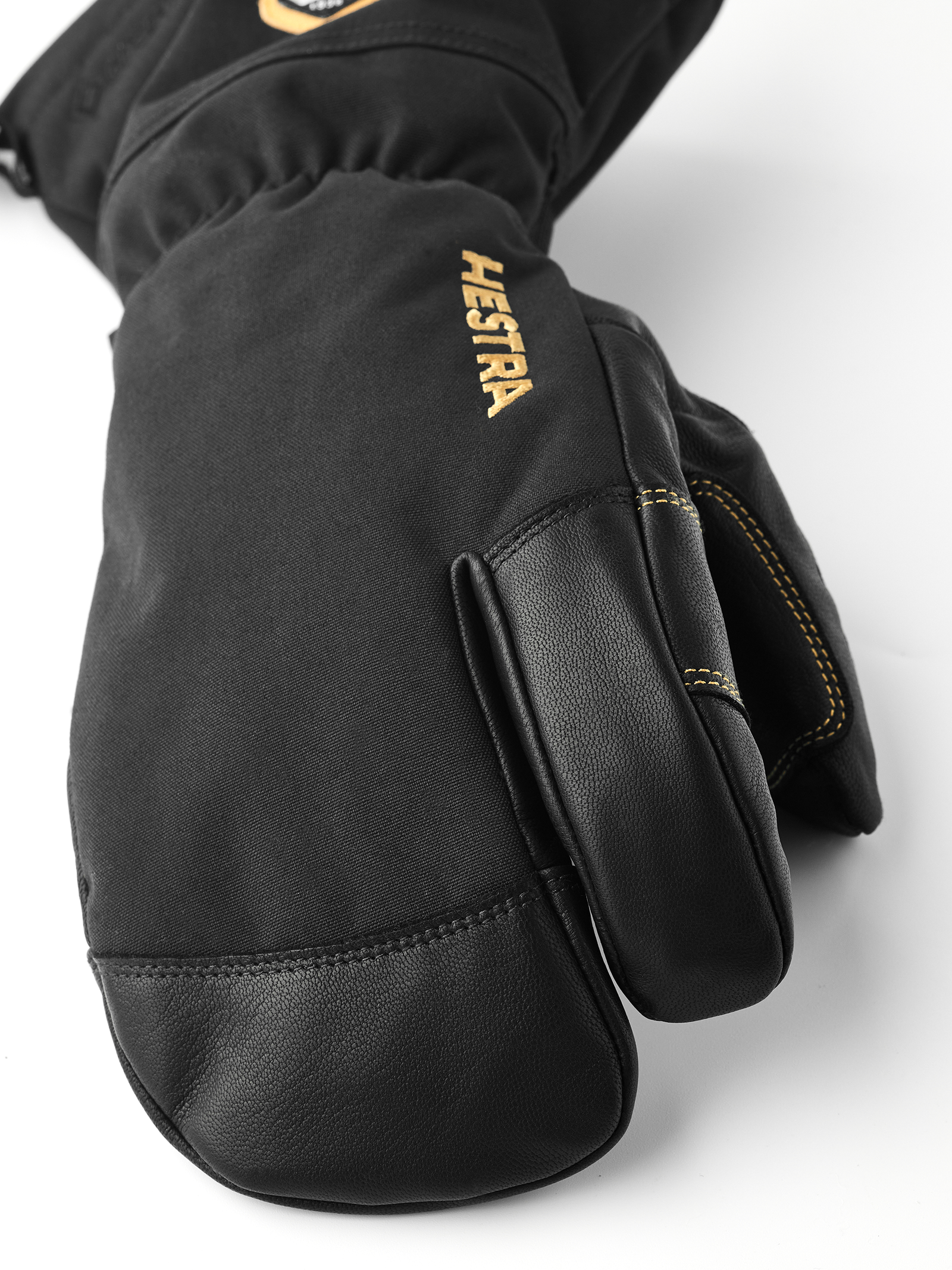 Army Leather Gore-Tex 3 Finger Ski Gloves