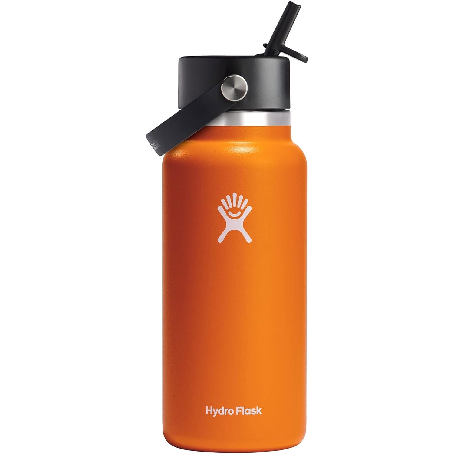 Hydration 32oz Wide Mouth Flex Straw Cap Insulated Water Bottle