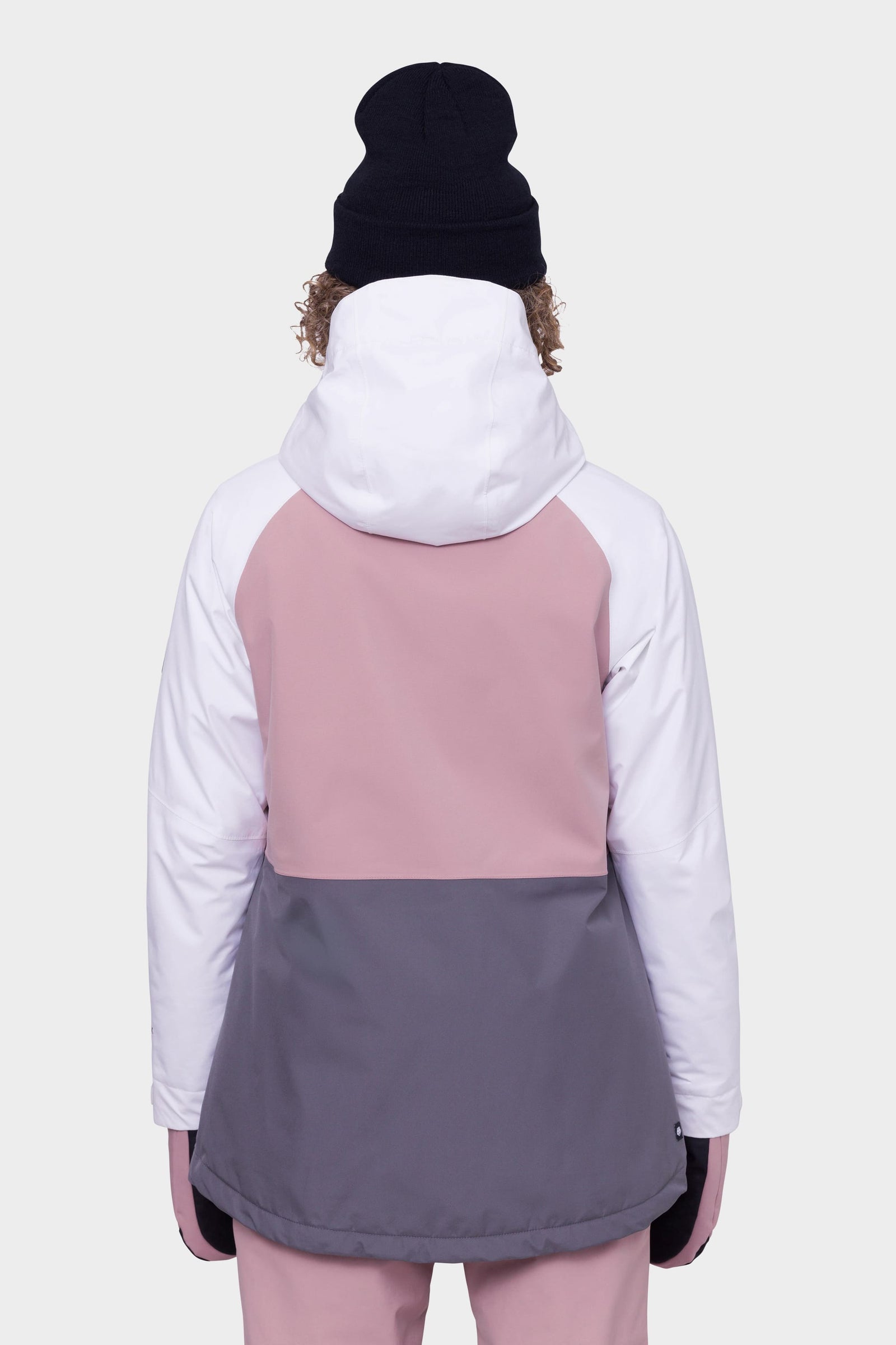 686 Womens Gore-Tex Willow Jacket White Dusty Mauve Rhino Grey