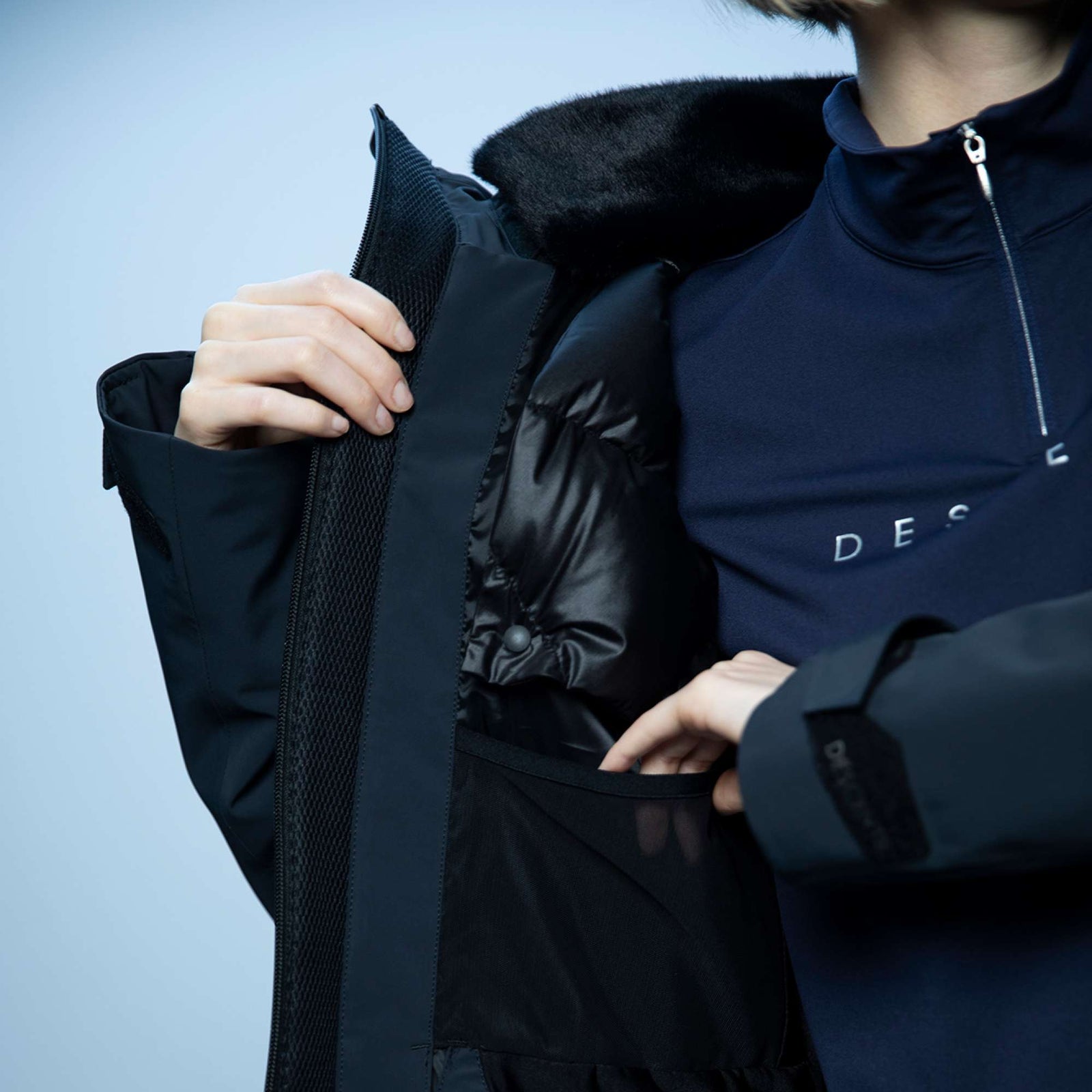 Womens Removable Down Ski Jacket