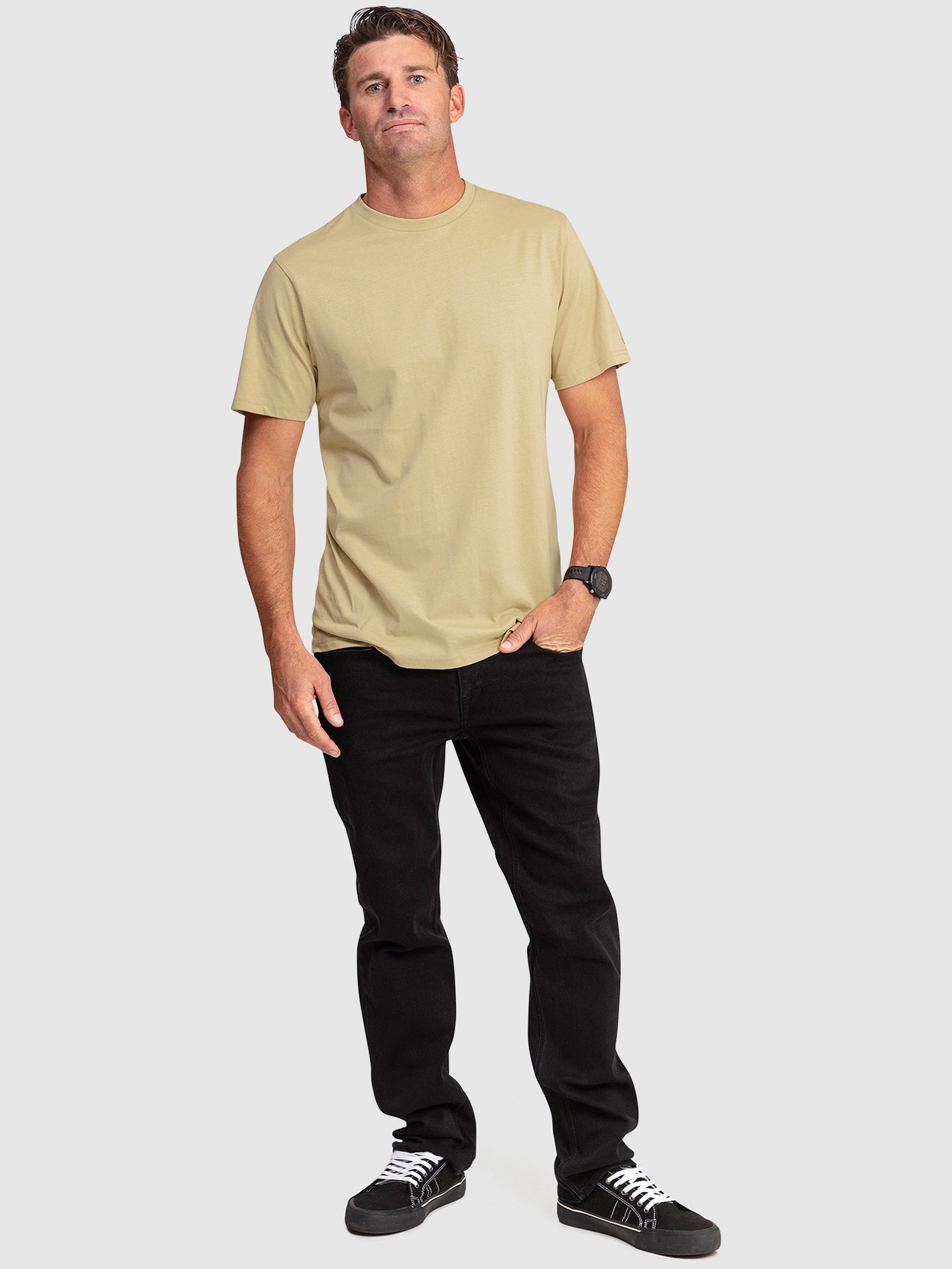 Aus Solid Short Sleeve Tee Shirt