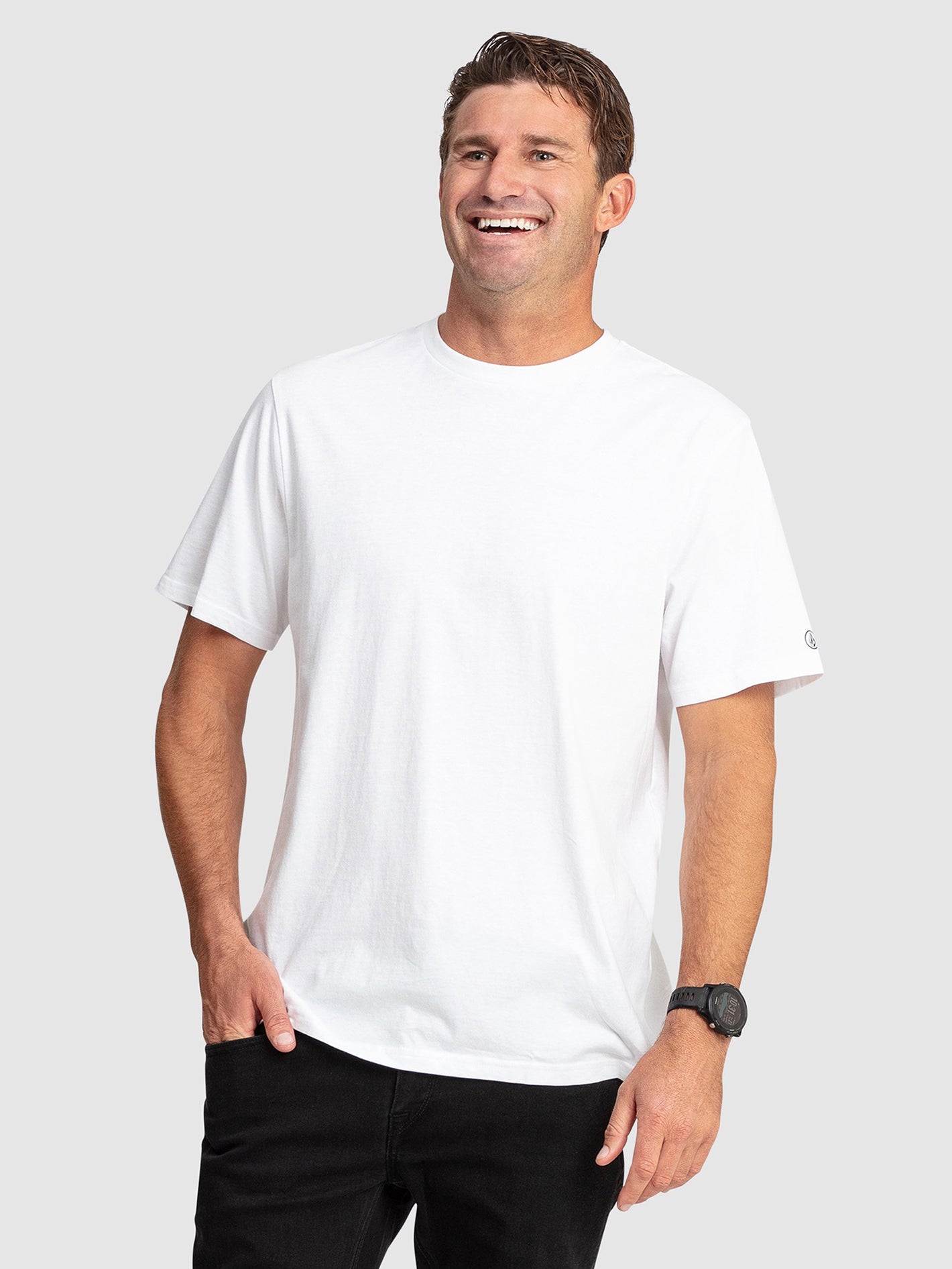 Aus Solid Short Sleeve Tee Shirt