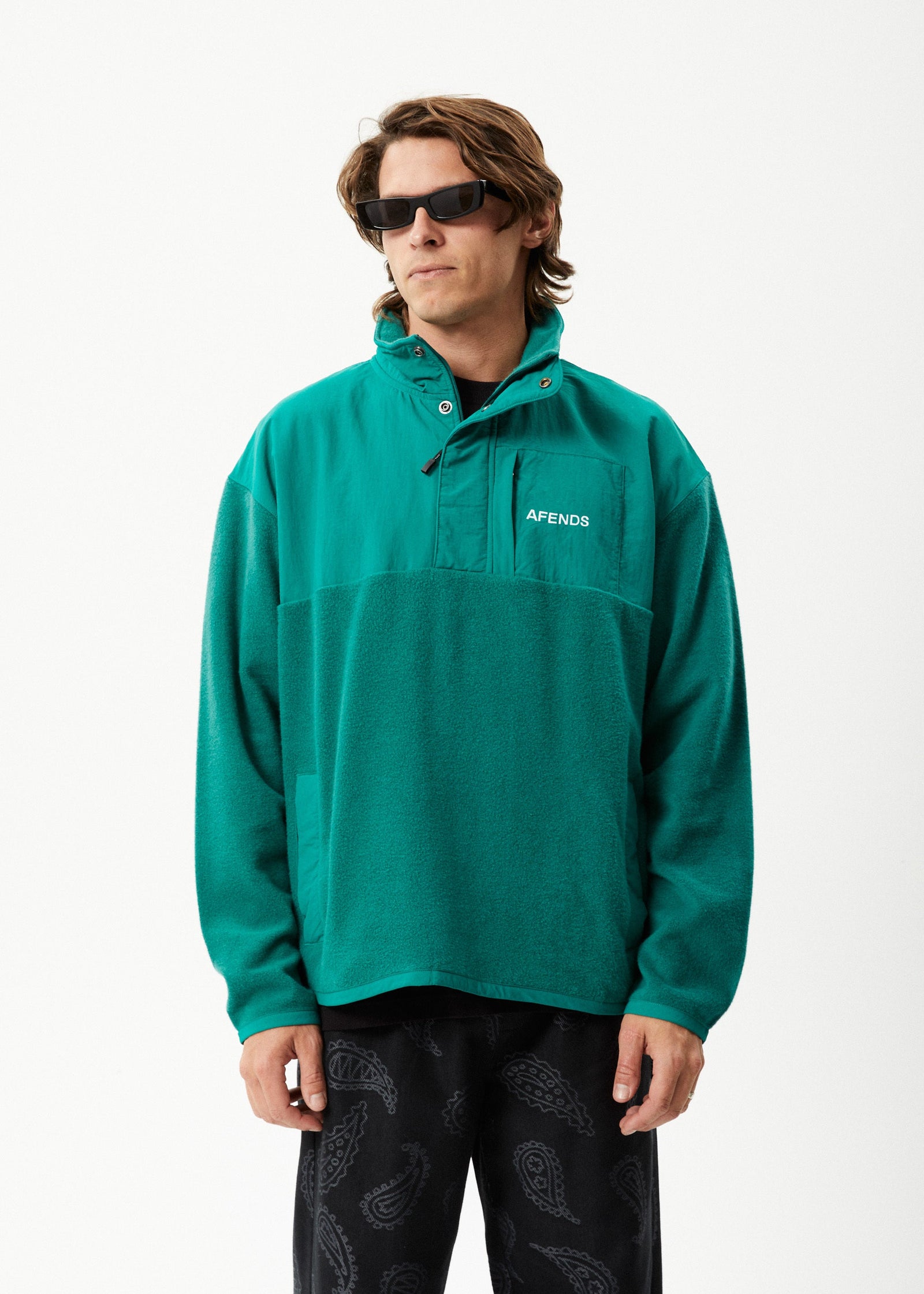 Intergalactic Fleece Pullover Emerald