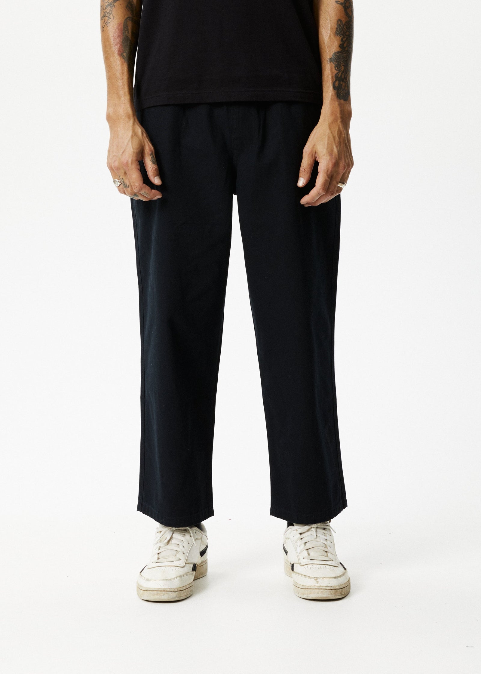 Baggy Elastic Waist Pants