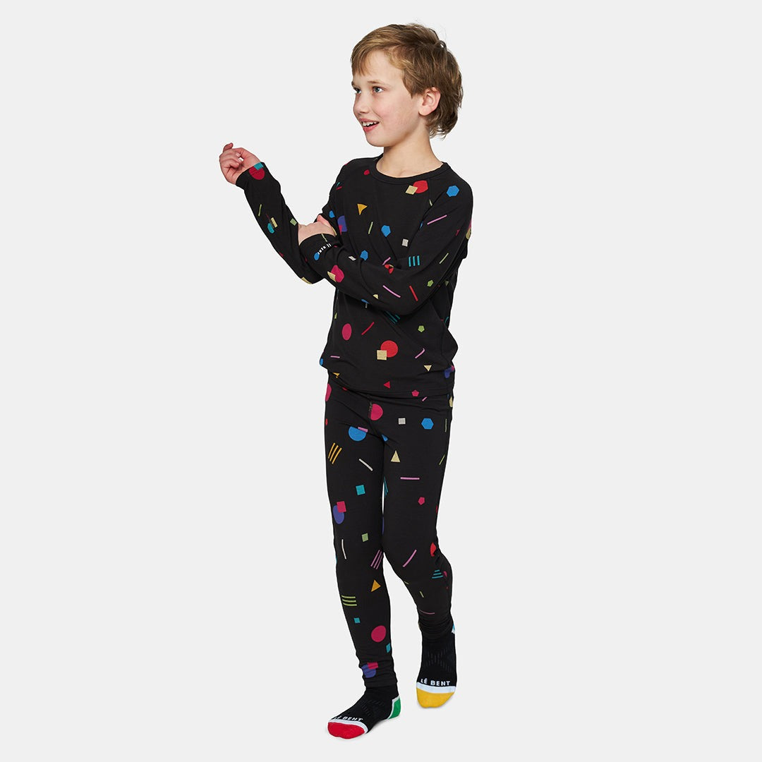 Kids Confetti Midweight Bottom Base Layer