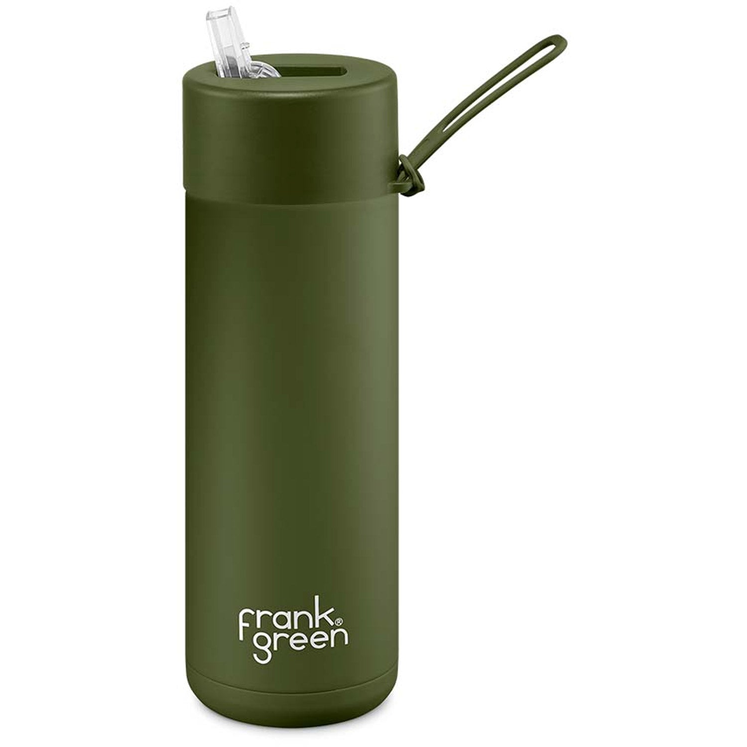 Ceramic 20oz w/ Straw Insulated Water Bottle