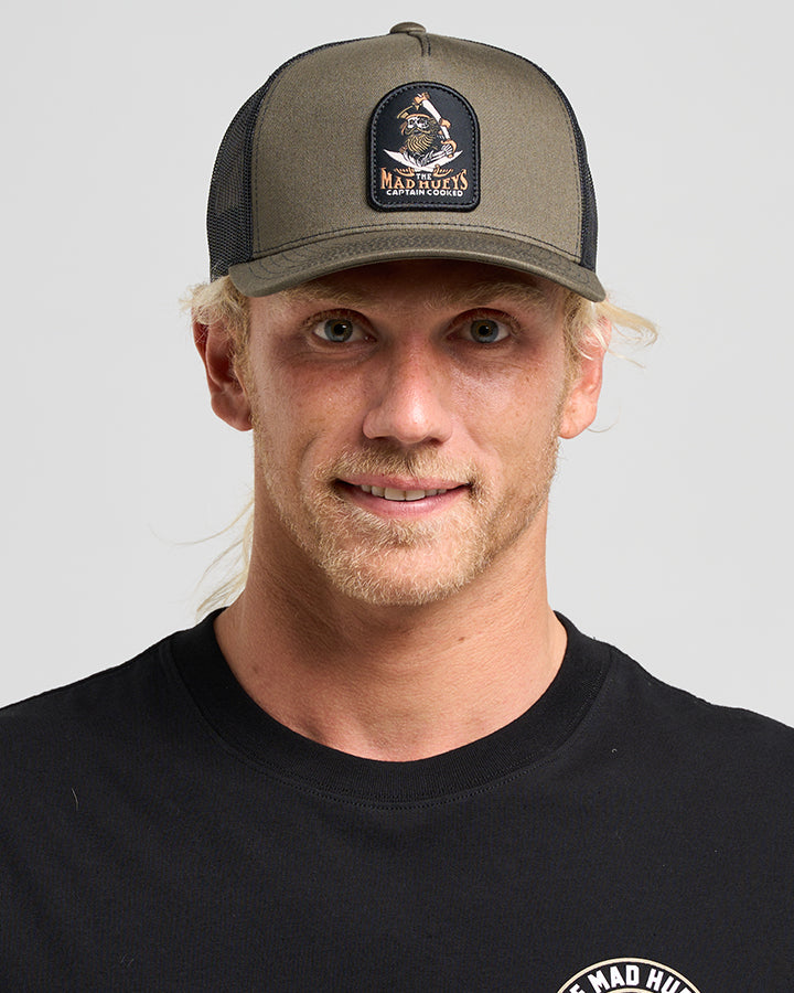 CAPTAIN SHIP FACED TWILL TRUCKER