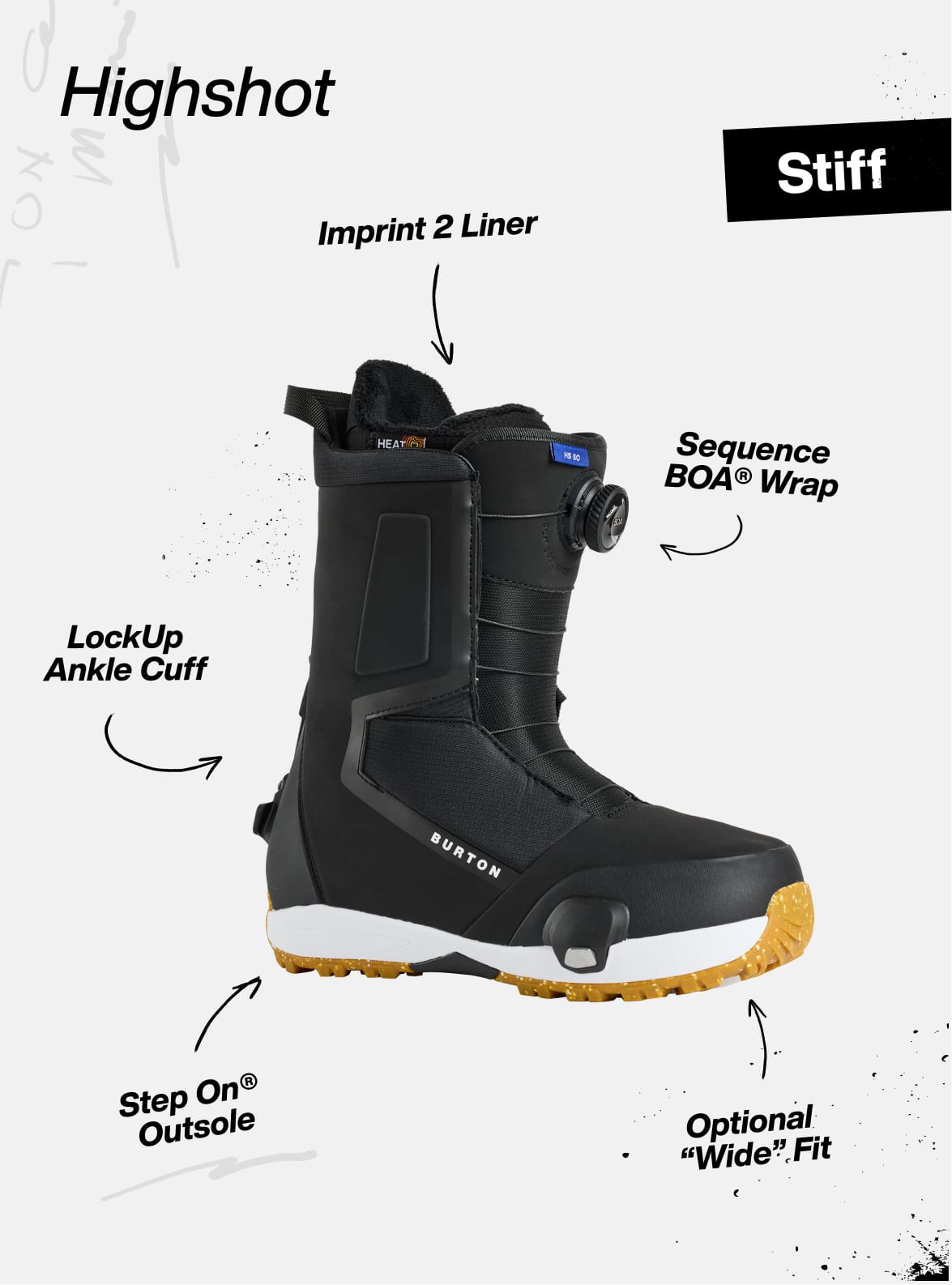 Women's Highshot Step On Snowboard Boots