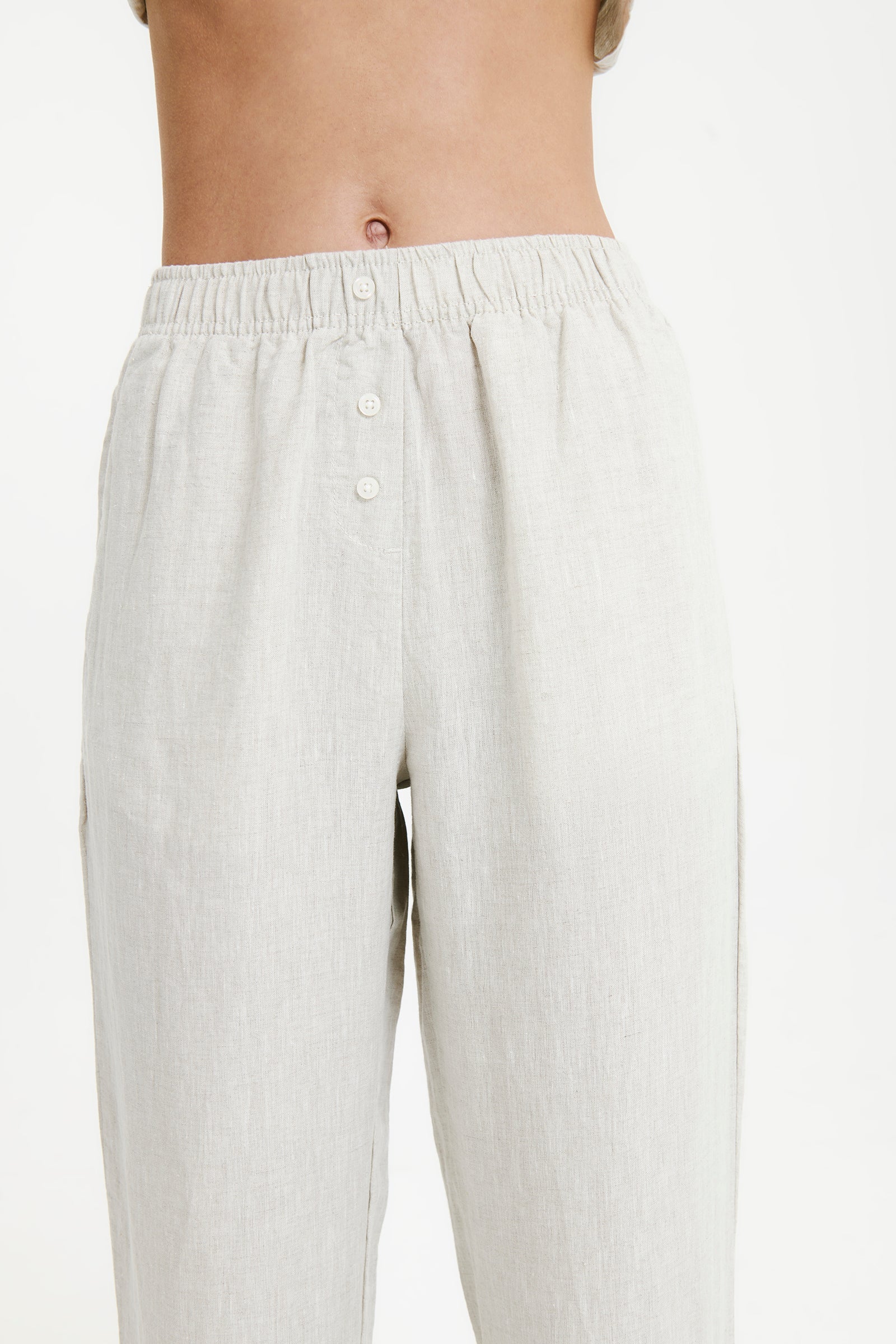 Nude Linen Lounge Pant