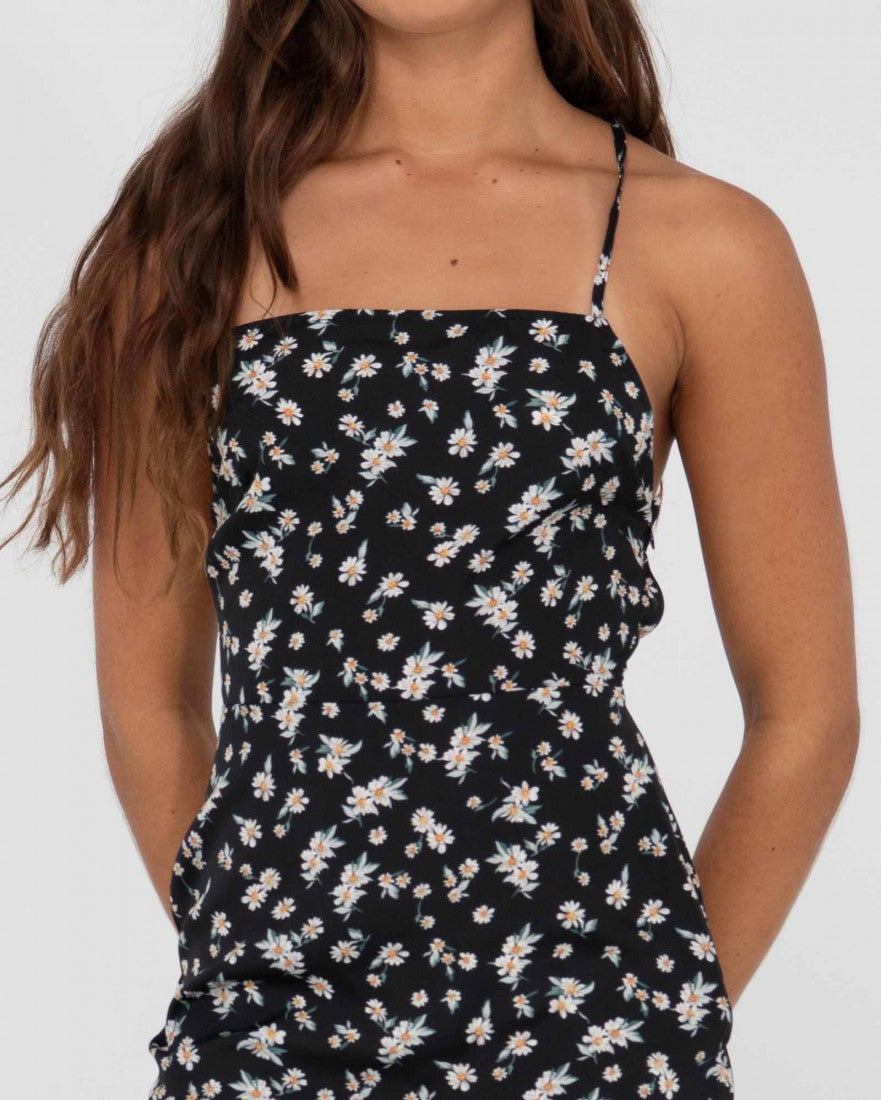 Marley Floral Printed Open Back Mini Dress