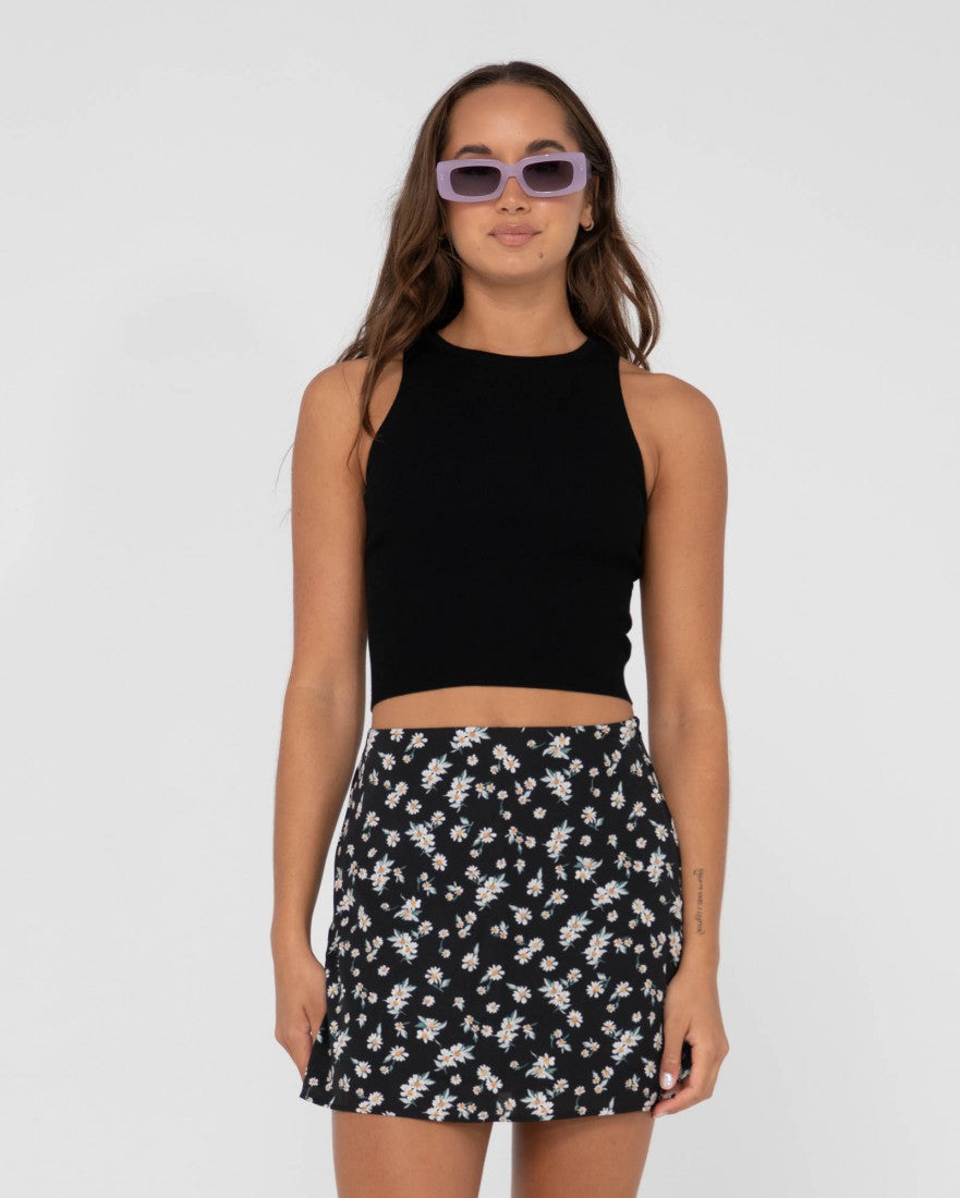 Amelia Knit Racer Crop Tank Top
