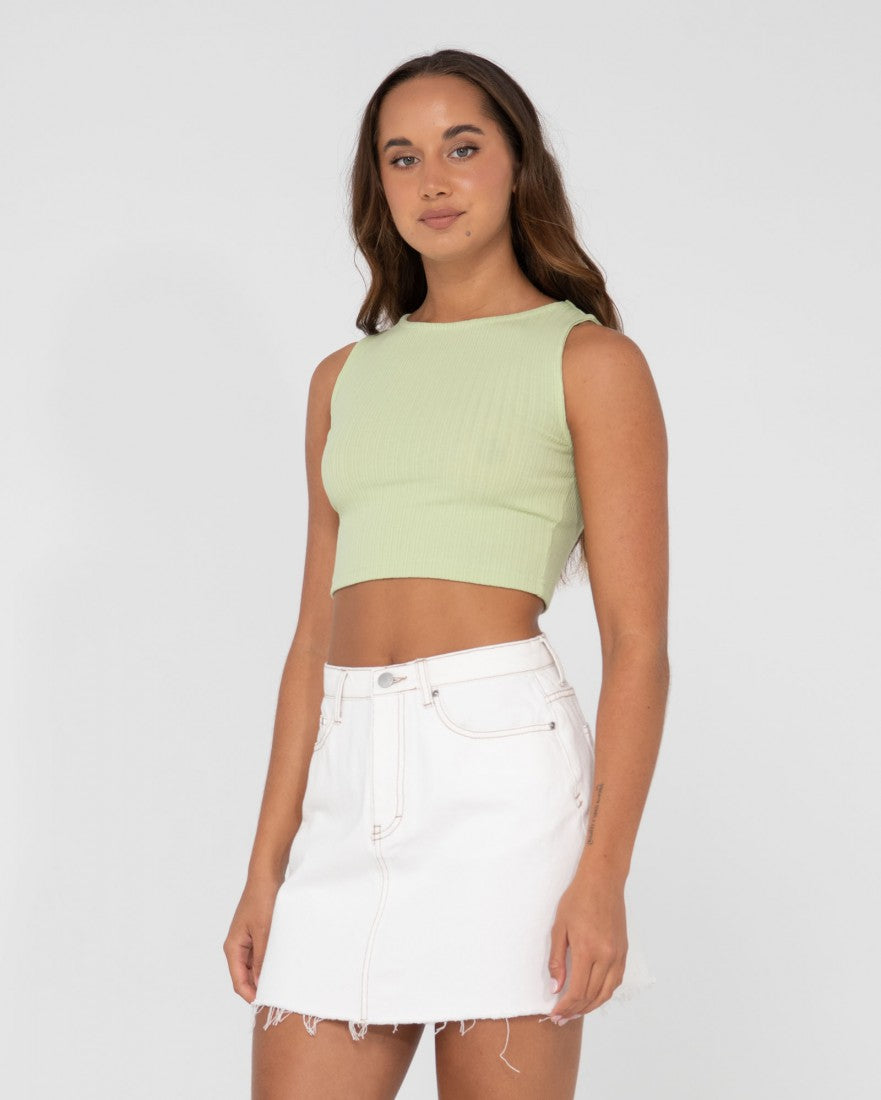 Scarlett Ribbed Cropped Tank Top