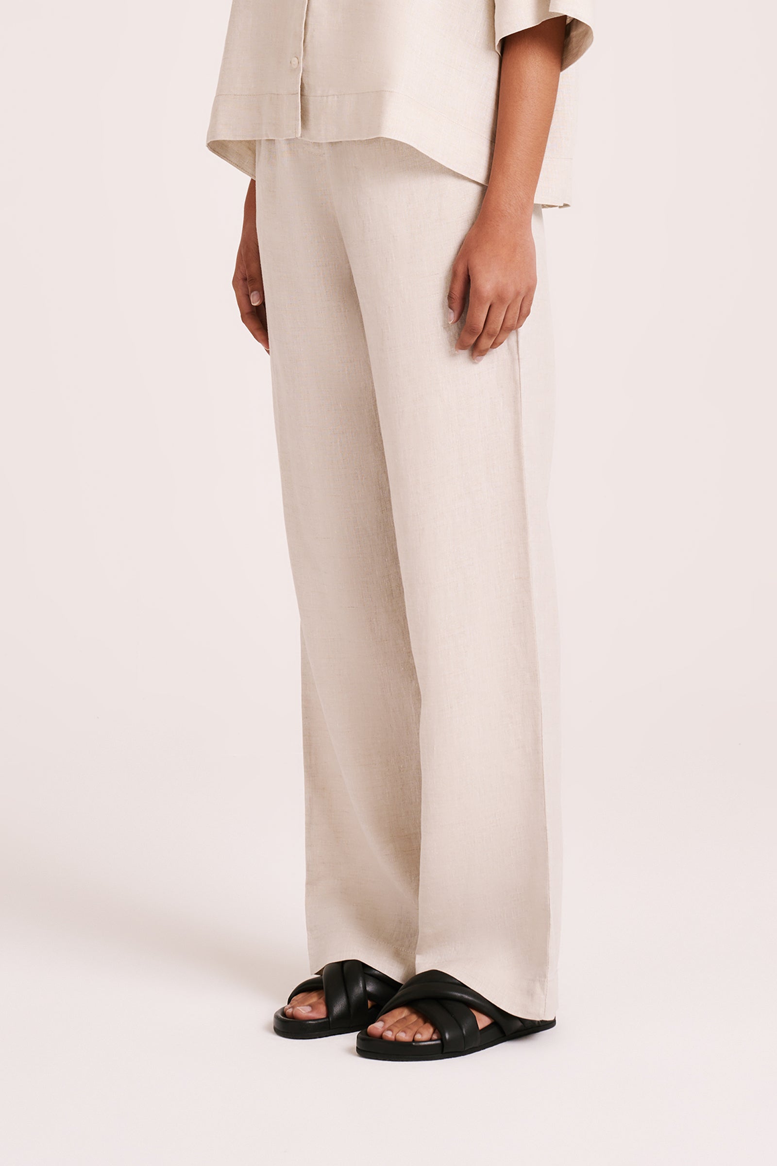 Nude Linen Lounge Pant