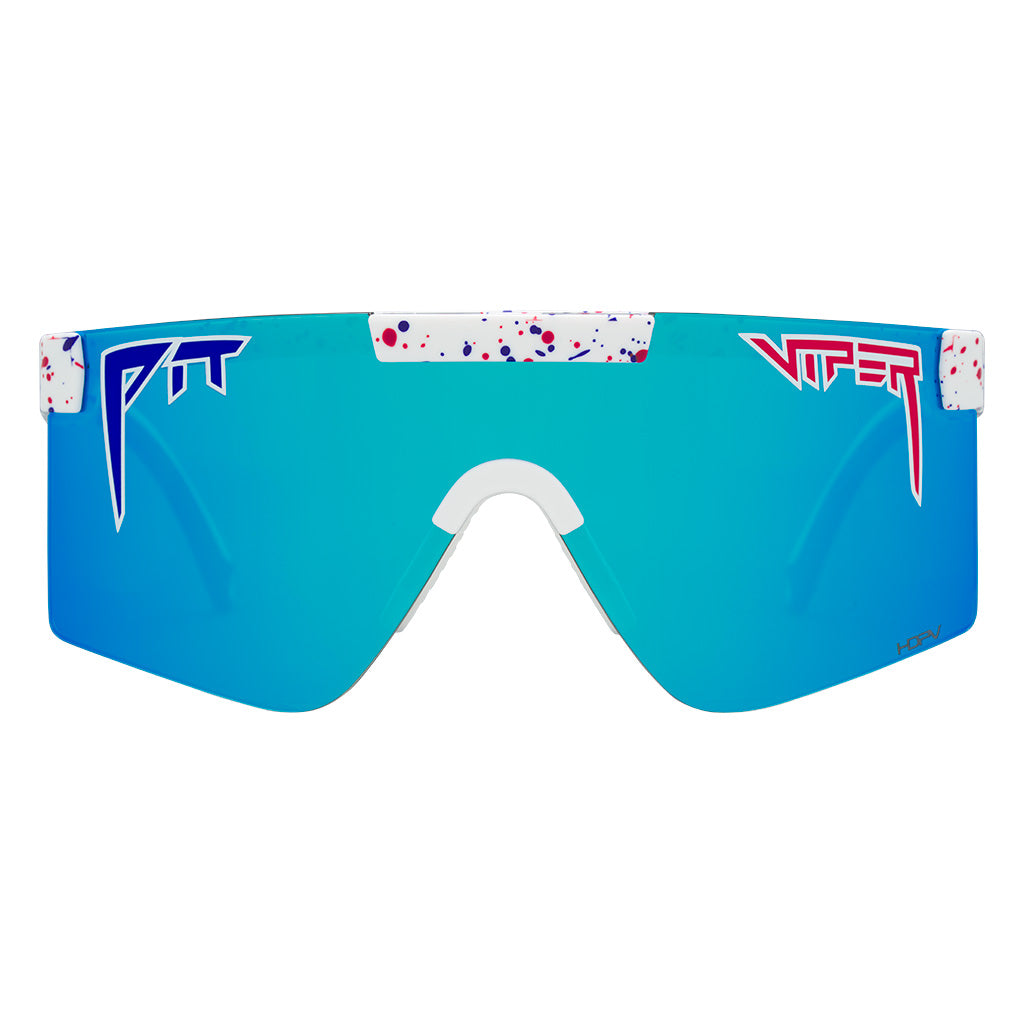 The Merika Original 2.0 Sunglasses - Wide HDPV Polarized Blue Lens