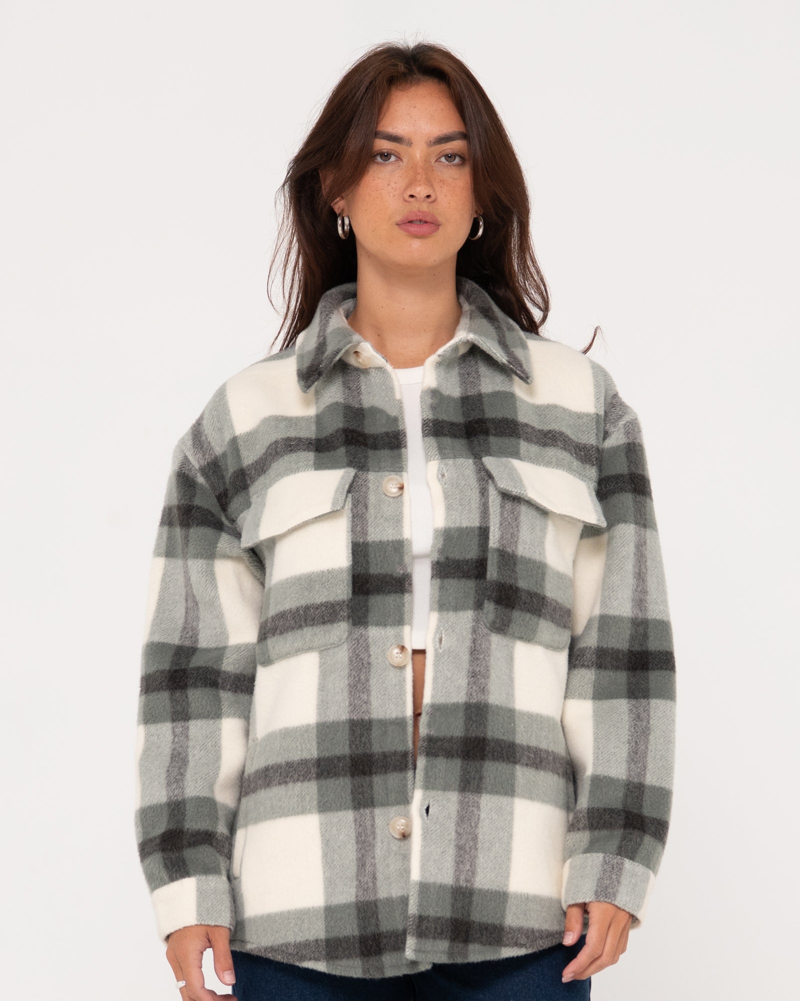 Wren Oversized Plaid Jacket