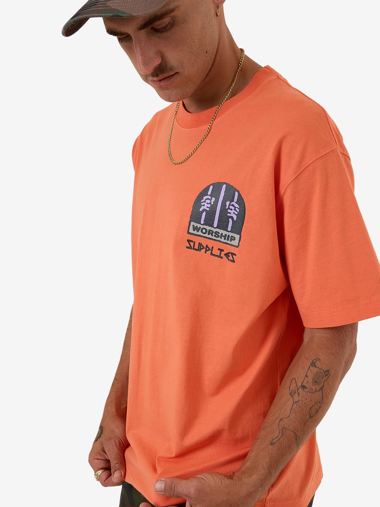 Warnings Tee - County Orange