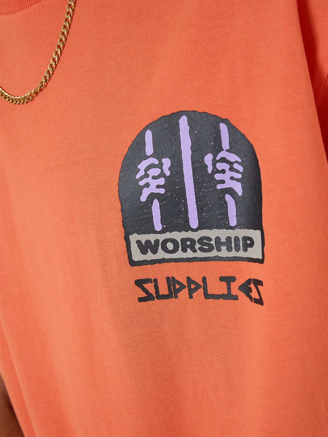 Warnings Tee - County Orange