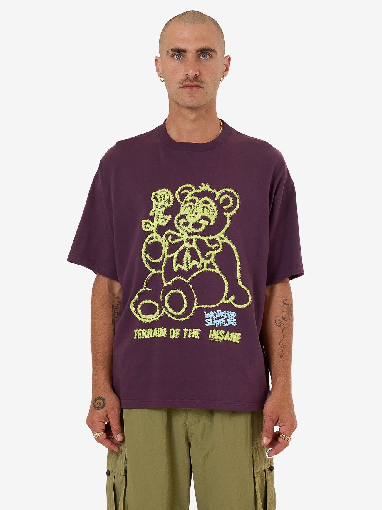 Terrain Oversized Tee - Blackberry