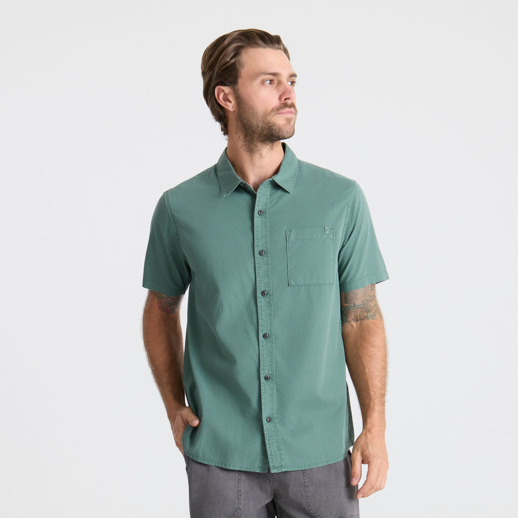 Made To Fade Short Sleeve Button Up Shirt