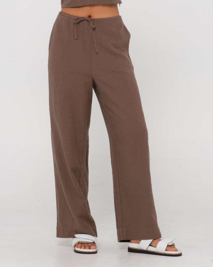 Carolina High Waisted Relaxed Fit Linen Pant