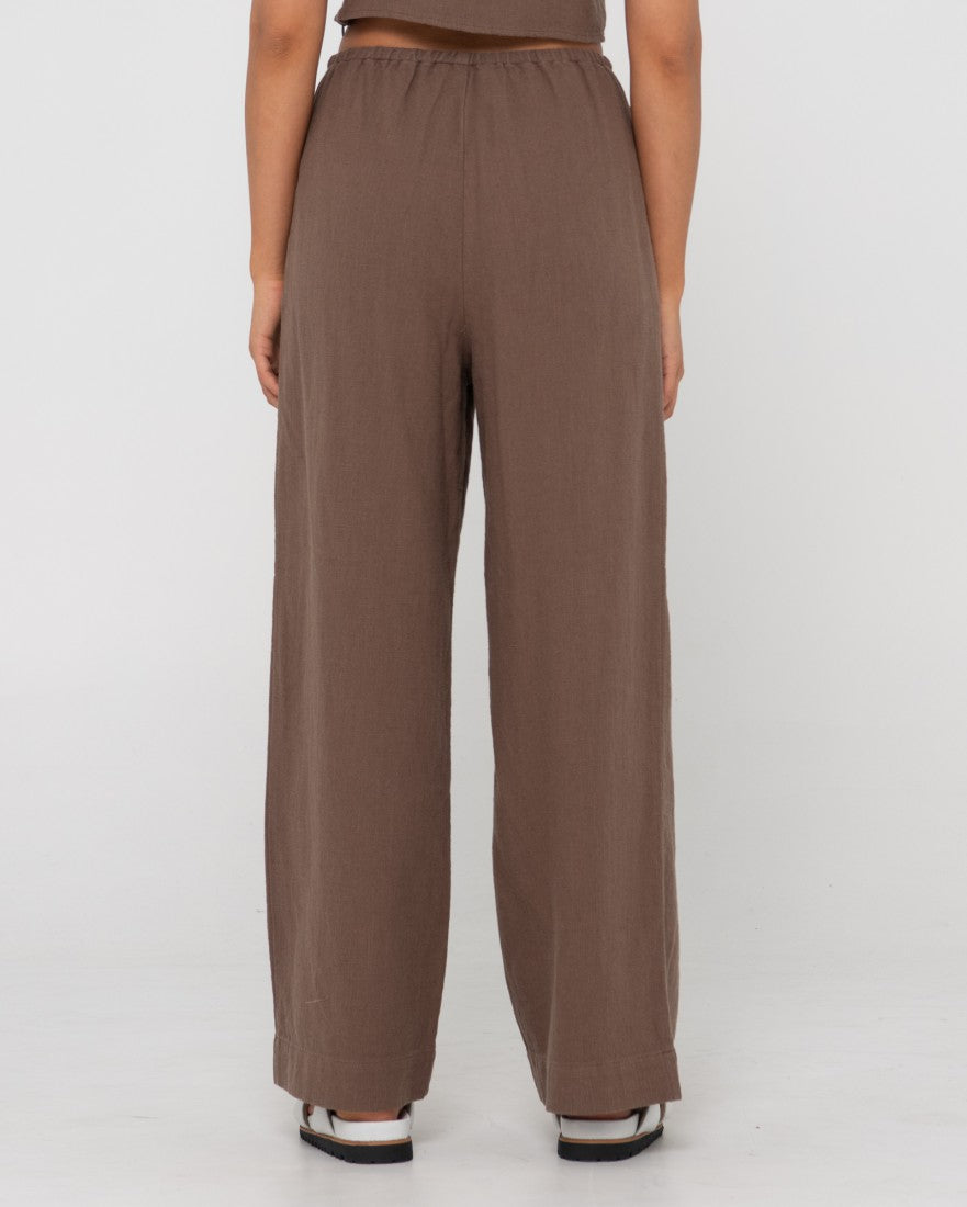 Carolina High Waisted Relaxed Fit Linen Pant