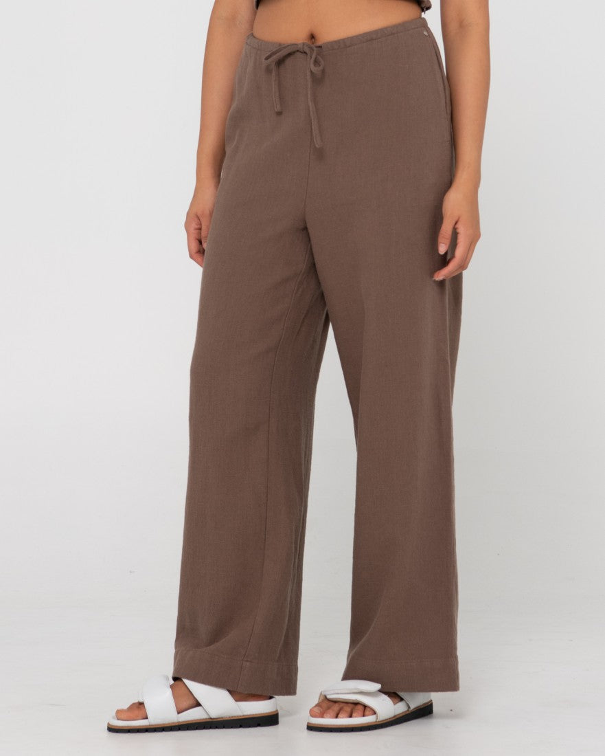 Carolina High Waisted Relaxed Fit Linen Pant
