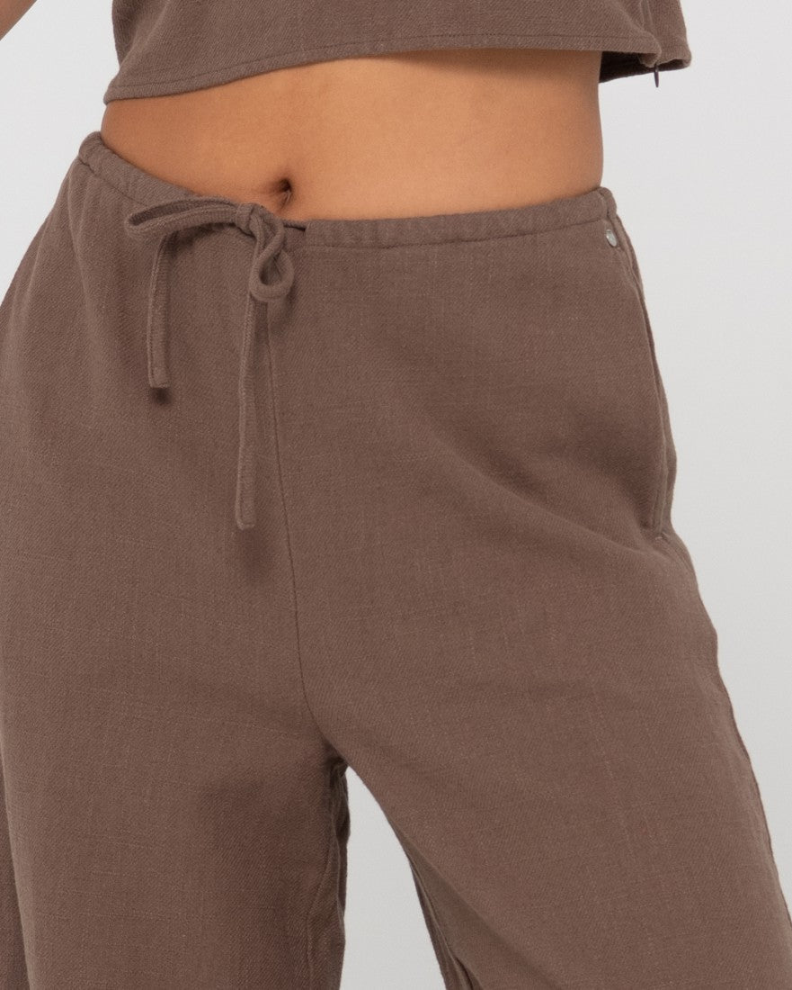 Carolina High Waisted Relaxed Fit Linen Pant