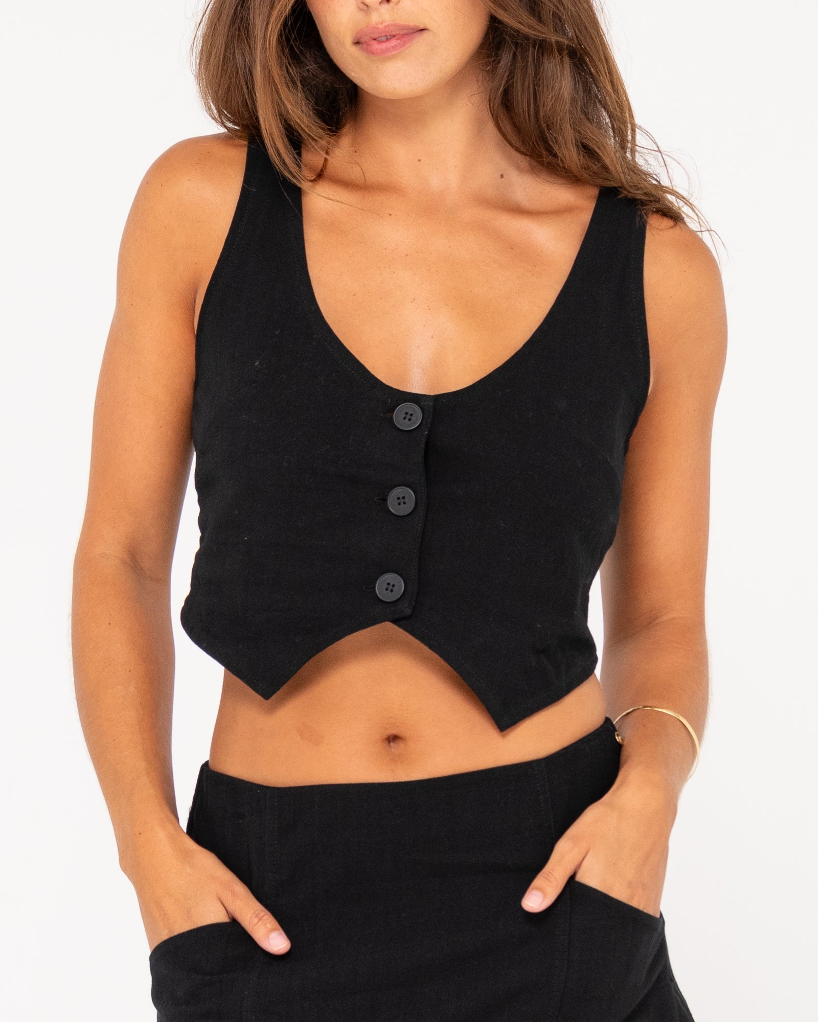 Sicily Cropped Vest