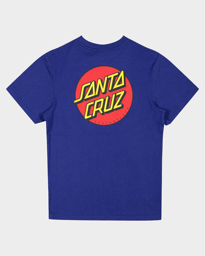 Classic Dot Chest Boys T-Shirt Purple
