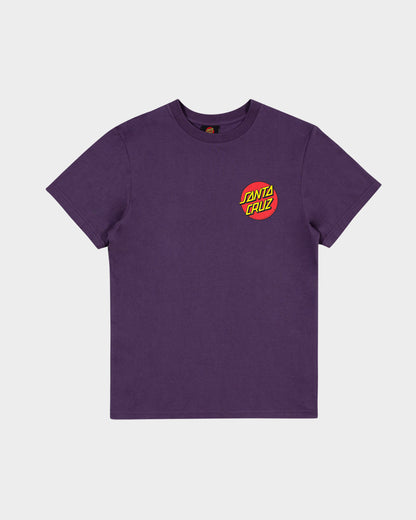 Classic Dot Chest Boys T-Shirt Purple
