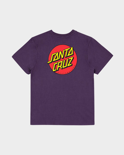 Classic Dot Chest Boys T-Shirt Purple