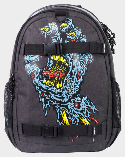 SC Decaying Hand Boys Skate Backpack Dark Grey Marle