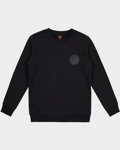 Check Waste Dot Boys Sweater Black